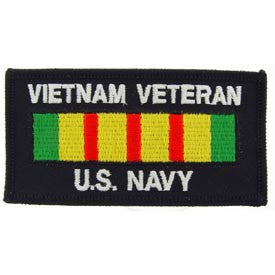 PATCHES: VIETNAM, BDG, USN VET (4" X 2-1/8")