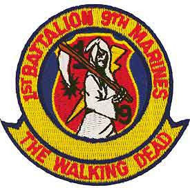 PATCHES: USMC THE WALKING DE (3-3/8")