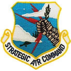 PATCHES: USAF STRAT. AIR CMD. (SHIELD) (3")