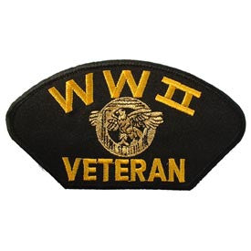 PATCHES: WWII HAT VETERAN (3"X5-1/4")