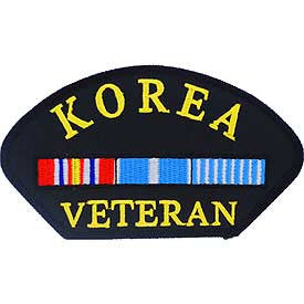 PATCHES: KOREAN HAT, VETERAN (3" X 5-1/4")