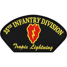 PATCHES: ARMY, HAT, 025TH INF DIV. (3" X 5-1/4")