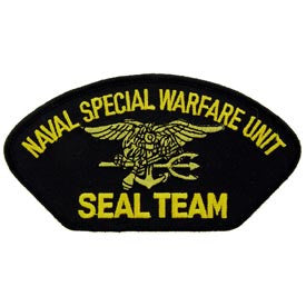 PATCHES: US NAVY HAT, SEAL TEAM (3"X5-1/4")