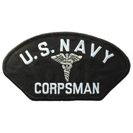 PATCHES: US Navy HAT CORPSMAN (3"X5-1/4")