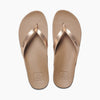Reef Women's Cushion Court Vegan Leather Sandals - Rose Gold