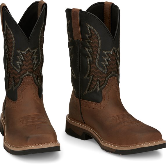 Justin SE4112 Men's 11-inch Stampede Bolt Western Soft Toe Work Boot