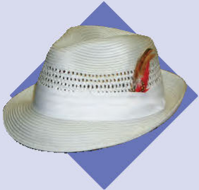 Capas Summer Hat PC 100 with Vented Crown in White