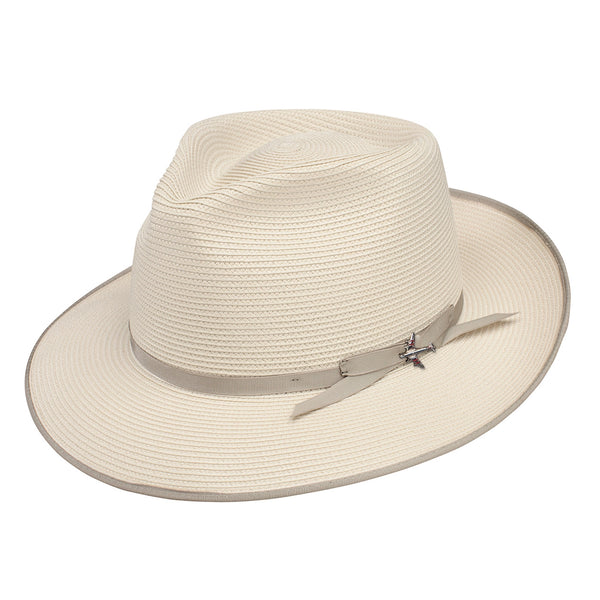 Stetson Stratoliner Beige Florentine Milan Firm Finish Straw Hat