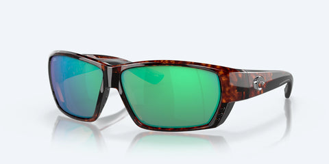 Costa 06S9009 Del Mar Men's Polarized Sunglasses, Tuna Alley - TORTOISE/GREEN MIRROR