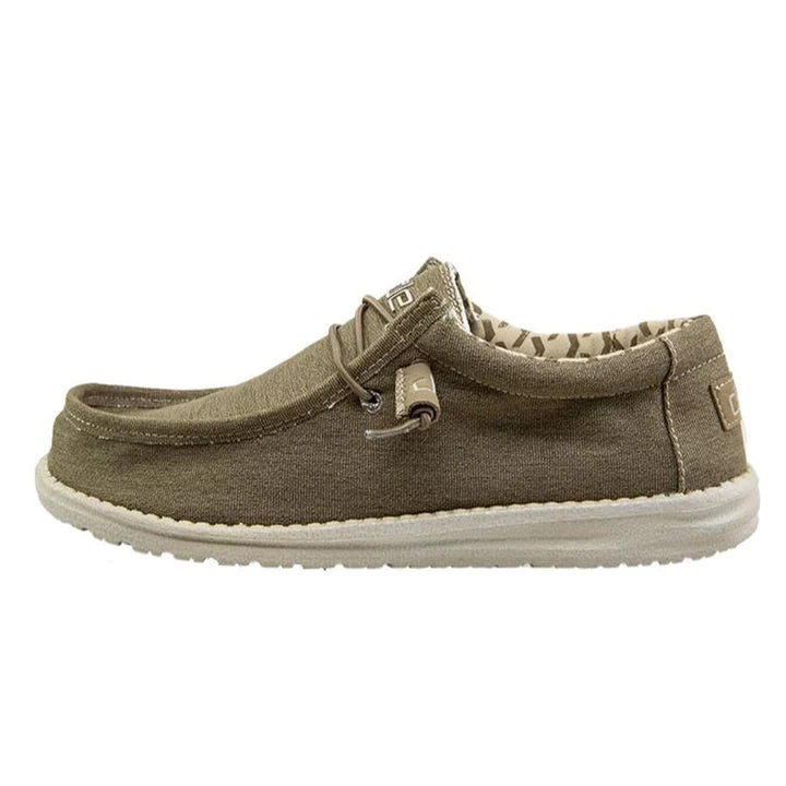 Hey Dude Wally Stretch Men's Casual Shoe - Tobacco – Army Navy Now