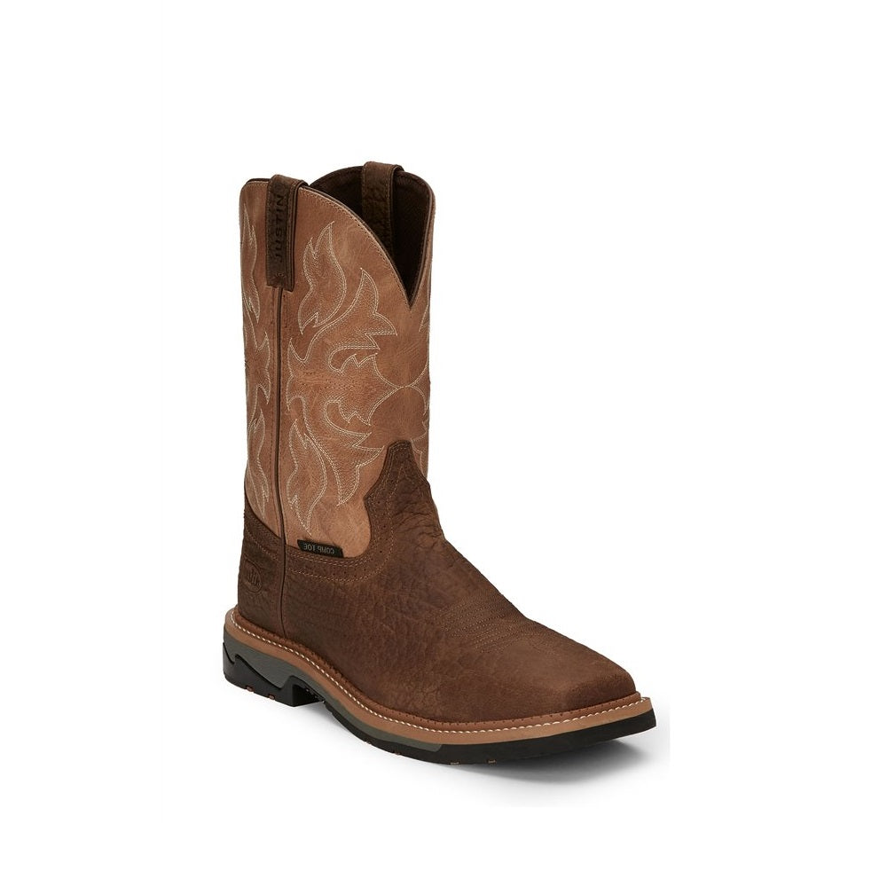 JUSTIN MEN'S BOLT WESTERN WORK BOOTS - COMPOSITE TOE