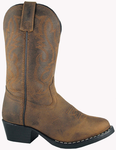 Smoky Mountain Boys (Youth) Denver Brown Oiled Leather Western