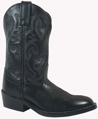 Smoky Mountain Kids Denver Leather Western Boot - Black