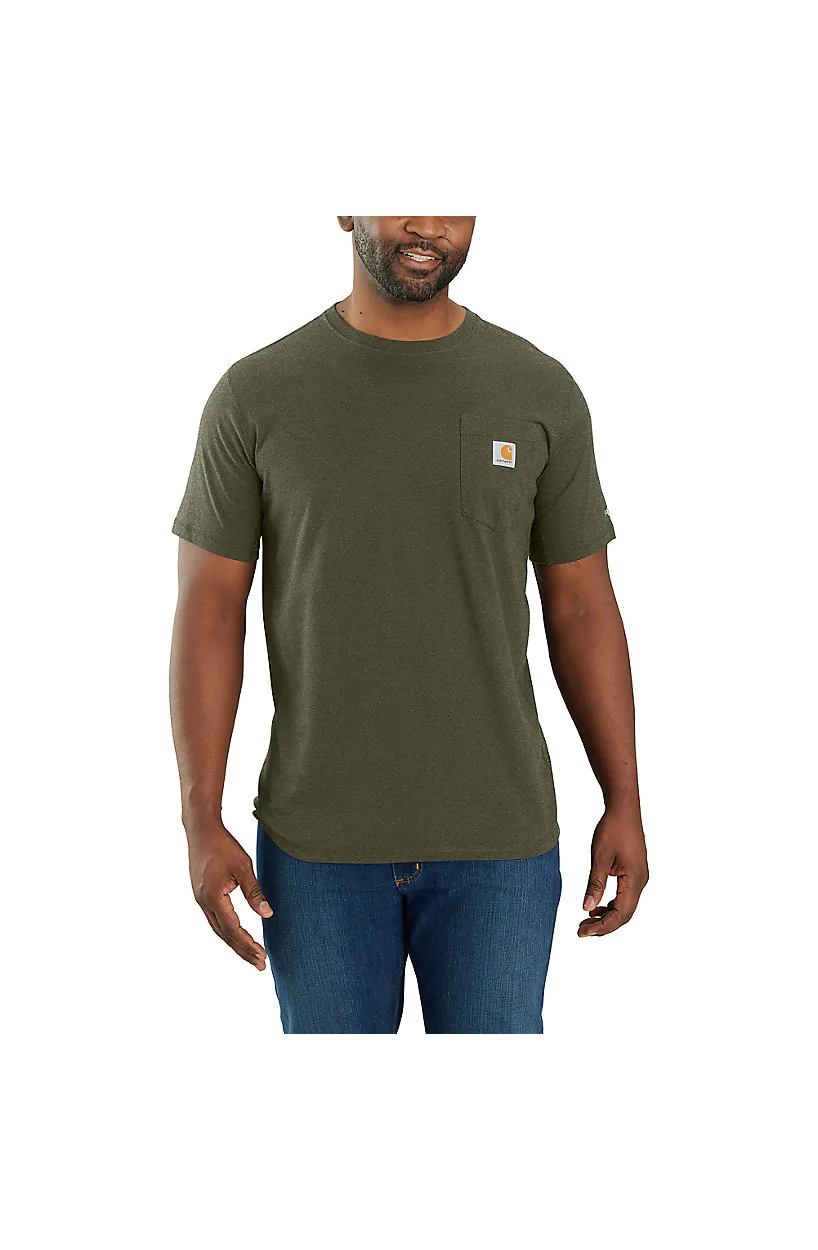 Carhartt Men's Force Relaxed Fit Midweight Short-Sleeve Pocket T-Shirt ...