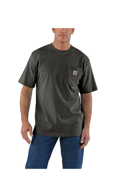 Loose Fit Heavyweight Short-Sleeve Pocket Tee Shirt