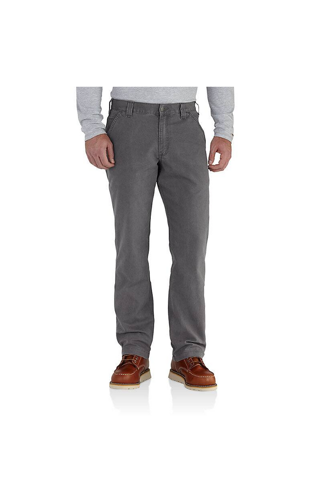 Carhartt Men's Rugged Flex Relaxed Fit Canvas Work Pant - Gravel