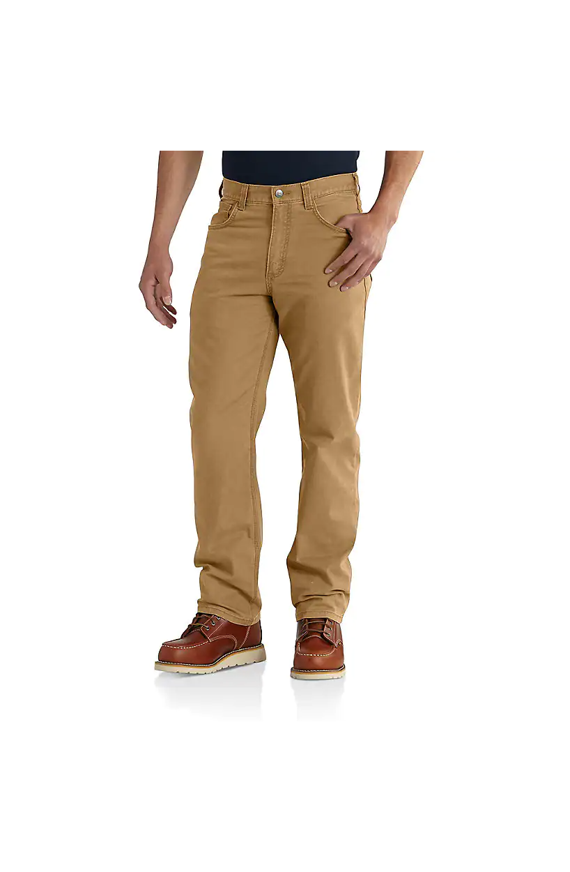 Carhartt Men's Rugged Flex Relaxed Fit Canvas 5-Pocket Work Pants in H –  Army Navy Now