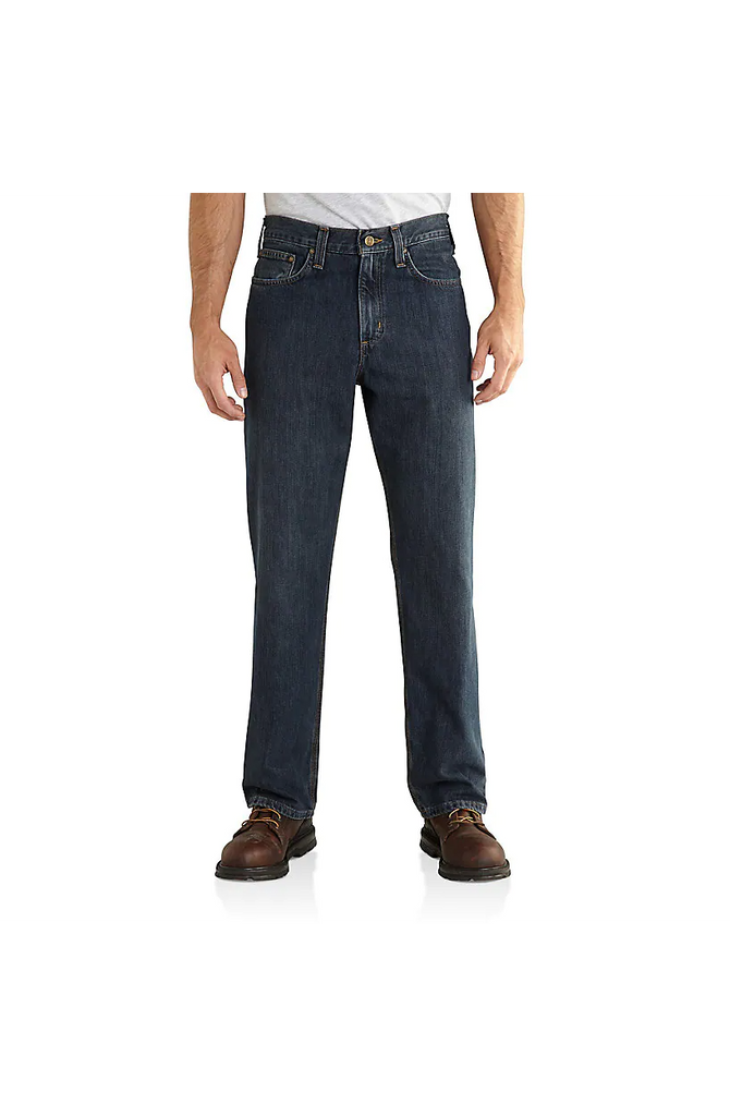 Carhartt Men's Relaxed Fit 5-Pocket Jean in Bed Rock