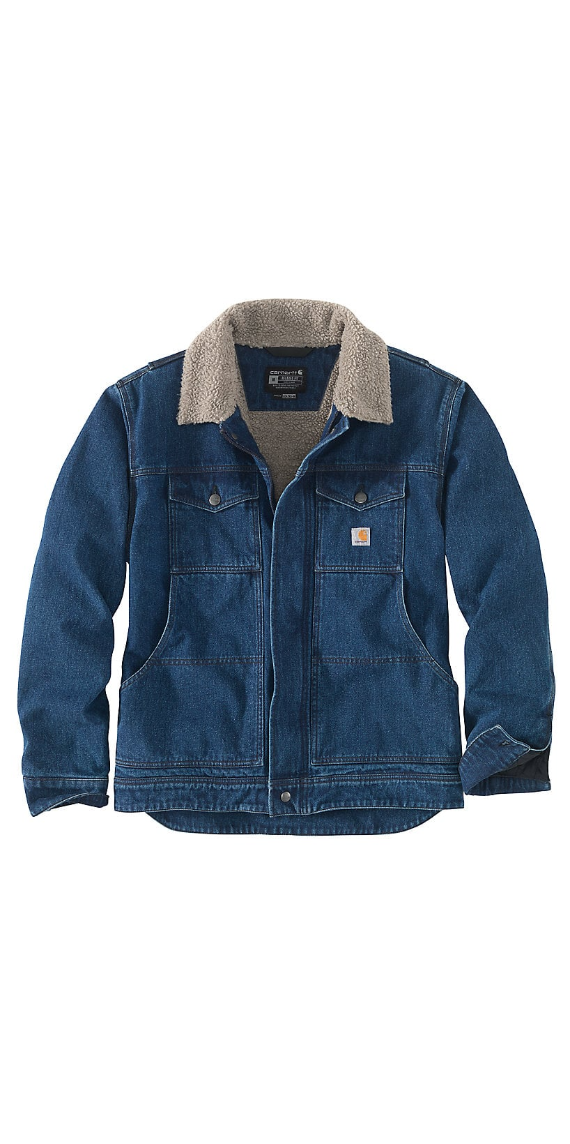 Carhartt Relaxed Fit Denim Sherpa-Lined Jacket – Army Navy Now