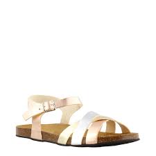 Eric Michael Lola Sabbia Erin Sandal in Metallic Multi