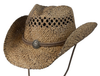 Conner Hats: Organic Aussie Raffia Western Hat With Concho