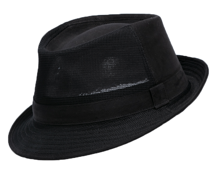 Henschel 3349 Holmes Spring Fashion Hat with Vent Crown in Black
