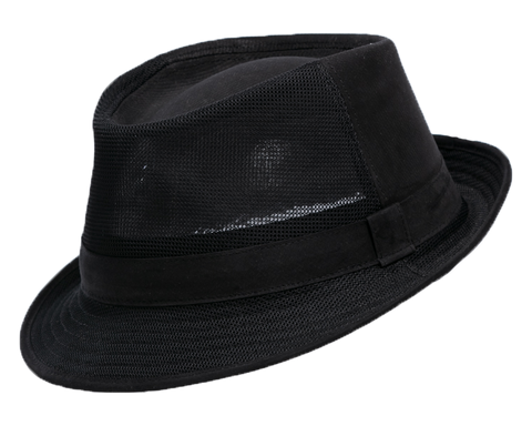 Henschel 3349 Holmes Spring Fashion Hat with Vent Crown in Black