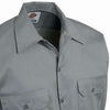 Dickies Shirts: Men's Twill Long Sleeve Work Shirt - Grey