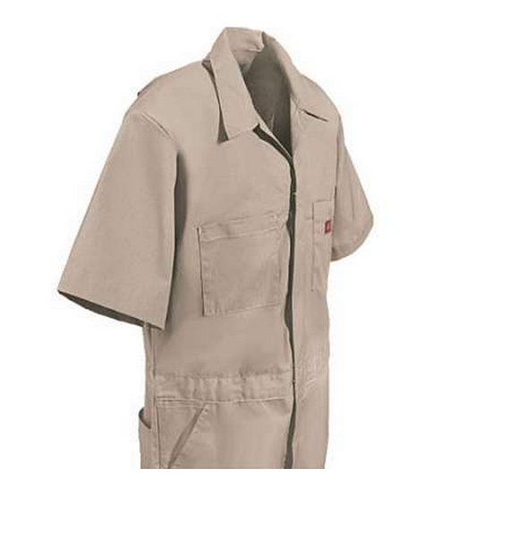 Dickies Short Sleeve Coveralls Khaki