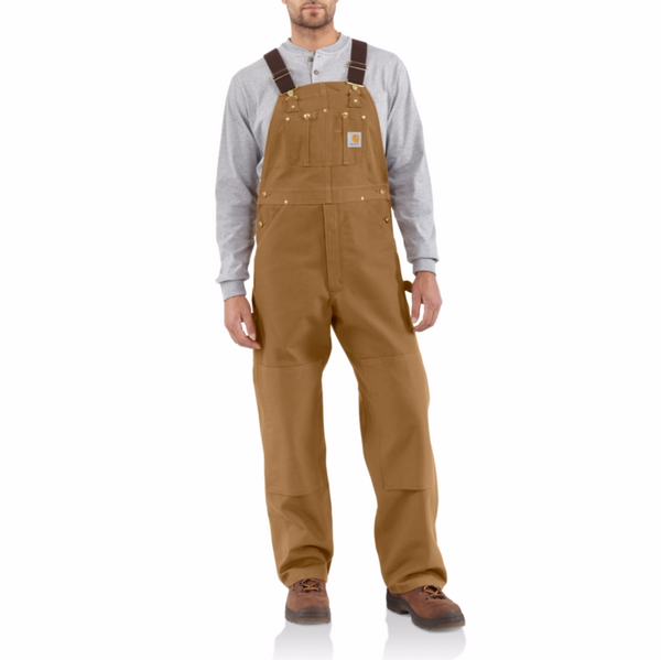 Carhartt Overalls: Cotton Duck Bib Overall - Brown