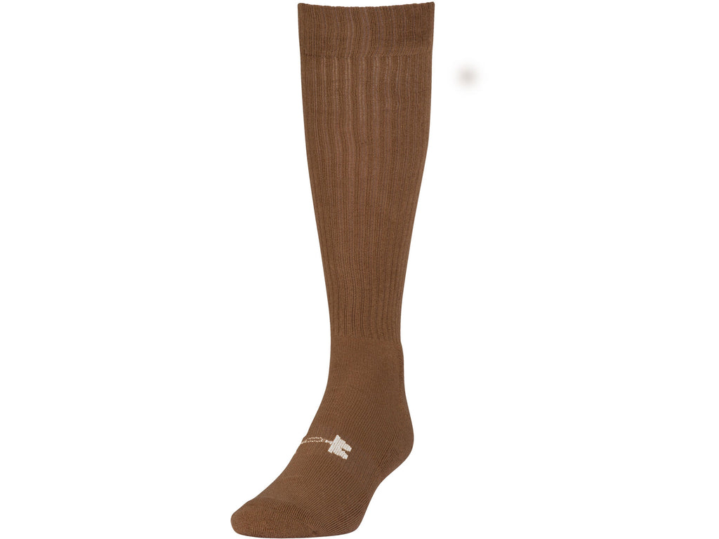 Under Armour Socks: Men's New HeatGear Boot Sock - Coyote Brown