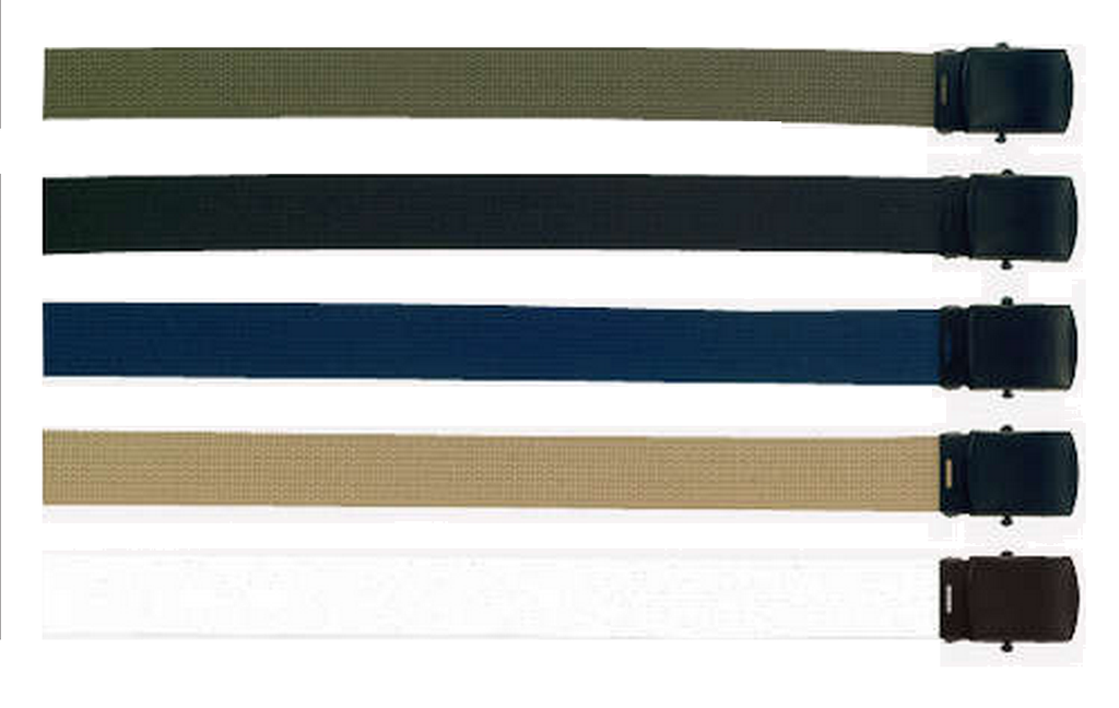 Rothco Belts: Military Web Belts w/ Black Buckle 54"