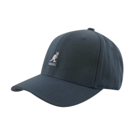 Kangol Hats: Wool Flex Fit Cap Dark Blue