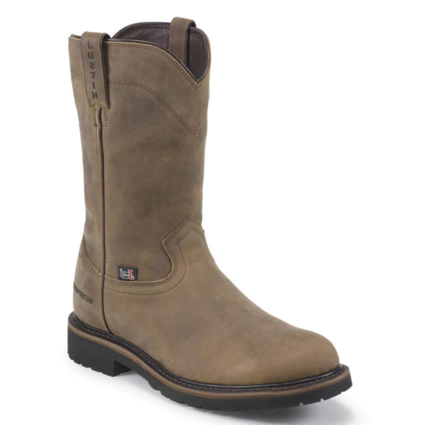 Justin Boots: Men's Wyoming 10" Waterproof Steel Toe Work Boots